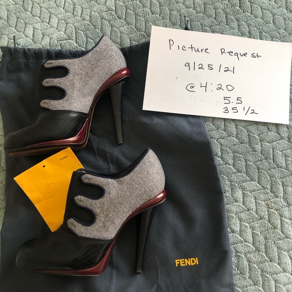 COPY - FENDI SHOES SIZE 35 1/2 - Picture 9 of 13